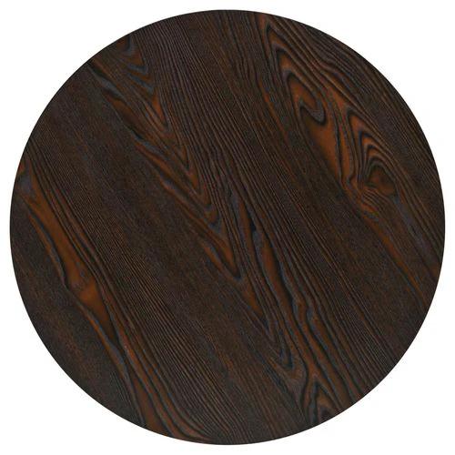 vidaXL Bistro Table MDF and Steel Round 60x75 cm Dark Ash by vidaXL