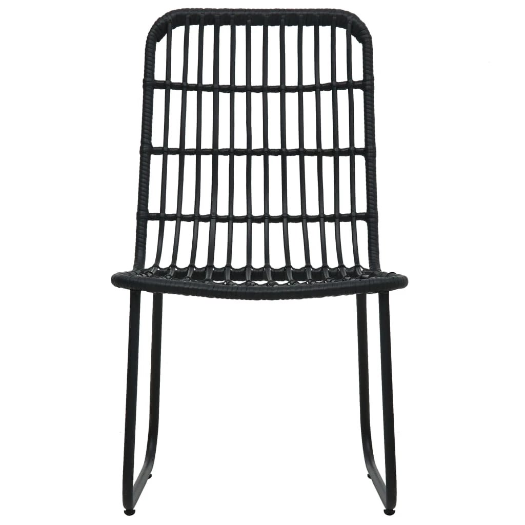 vidaXL 3 Piece Bistro Set Poly Rattan Oak by vidaXL