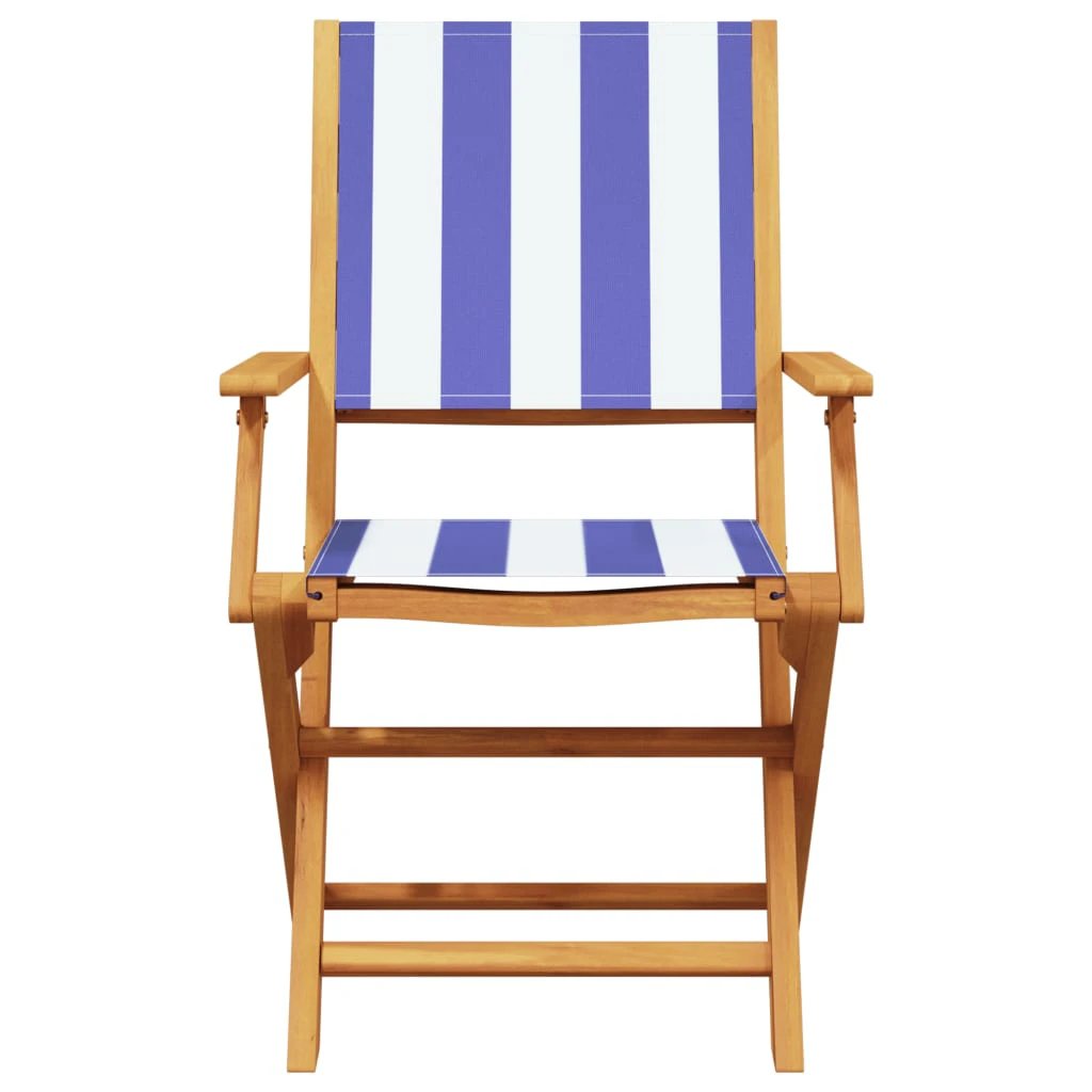 vidaXL 3 Piece Bistro Set Cream White Fabric and Solid Wood by vidaXL