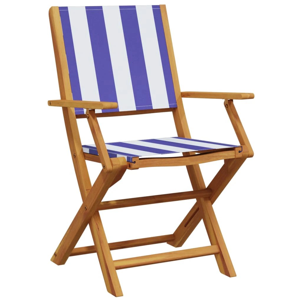vidaXL 3 Piece Bistro Set Cream White Fabric and Solid Wood by vidaXL