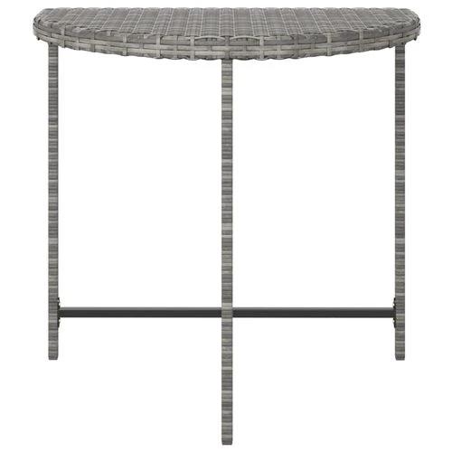 vidaXL Garden Table Black 100x50x75 cm Poly Rattan by vidaXL