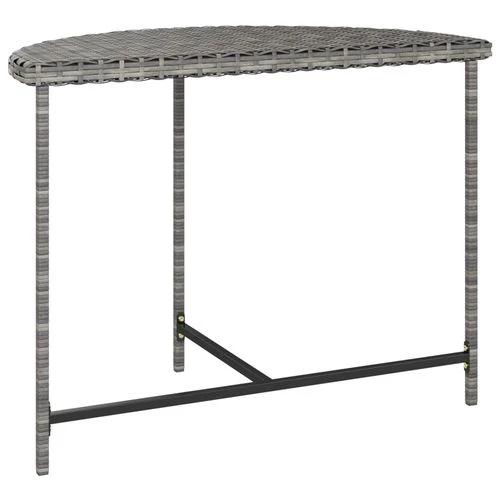 vidaXL Garden Table Black 100x50x75 cm Poly Rattan by vidaXL