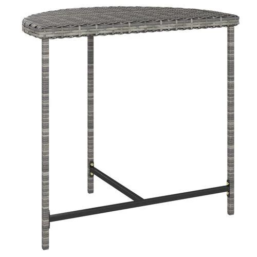 vidaXL Garden Table Black 100x50x75 cm Poly Rattan by vidaXL