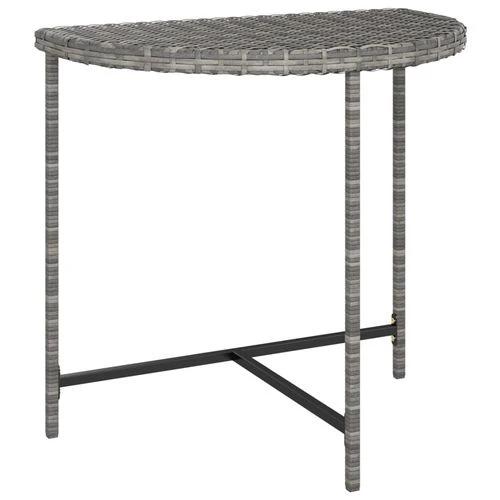 vidaXL Garden Table Black 100x50x75 cm Poly Rattan by vidaXL