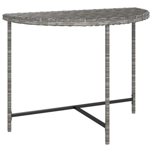 vidaXL Garden Table Black 100x50x75 cm Poly Rattan by vidaXL