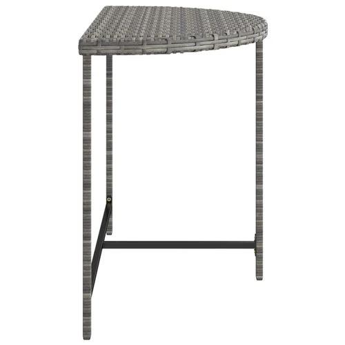 vidaXL Garden Table Black 100x50x75 cm Poly Rattan by vidaXL