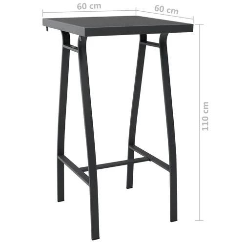 vidaXL vidaXL 3 Piece Garden Bar Set Black -