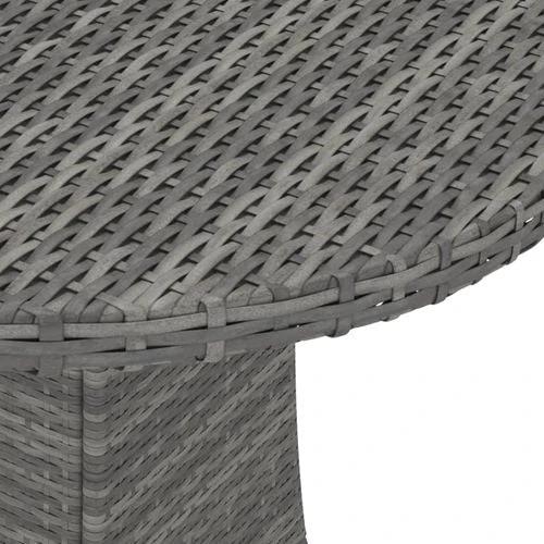vidaXL Garden Table Black 70x70x73 cm Poly Rattan -