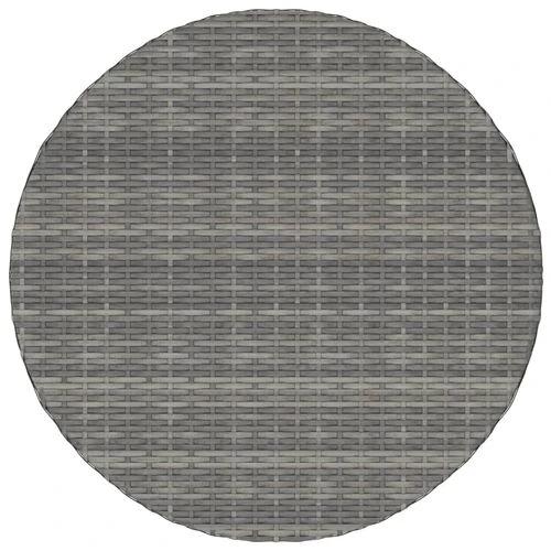 Garden Table Black 70x70x73 cm Poly Rattan by vidaXL