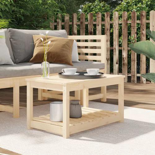 vidaXL vidaXL Garden Table 82.5x50.5x45 cm Solid Wood Pine -