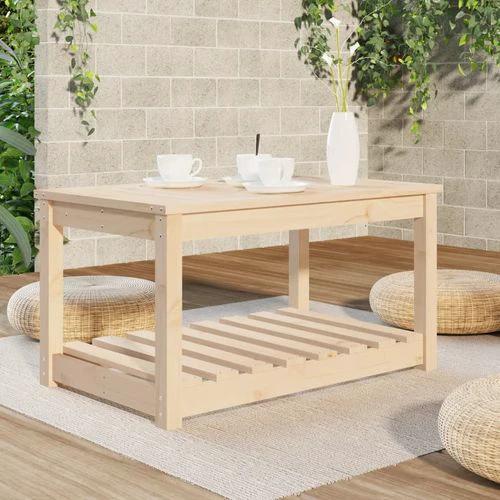 vidaXL vidaXL Garden Table 82.5x50.5x45 cm Solid Wood Pine -