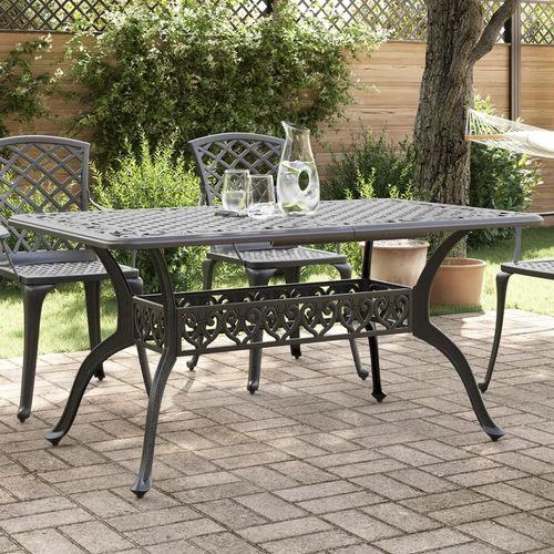 vidaXL Garden Table Bronze 150x90x72 cm Cast Aluminium by vidaXL