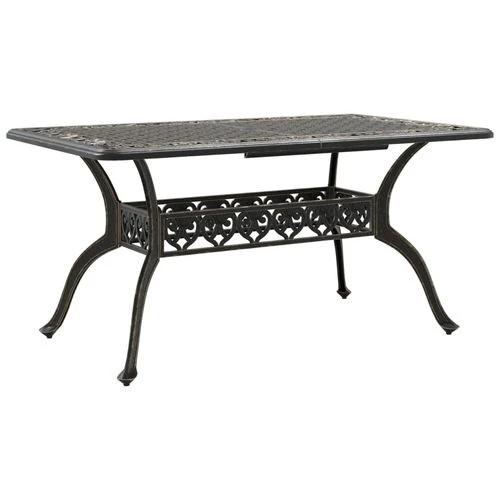 vidaXL Garden Table Bronze 150x90x72 cm Cast Aluminium by vidaXL