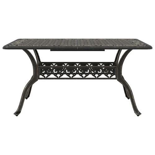 vidaXL Garden Table Bronze 150x90x72 cm Cast Aluminium by vidaXL
