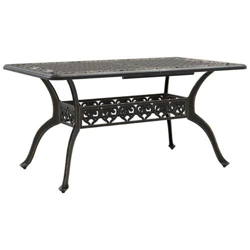 vidaXL Garden Table Bronze 150x90x72 cm Cast Aluminium -