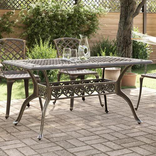vidaXL Garden Table Bronze 150x90x72 cm Cast Aluminium by vidaXL