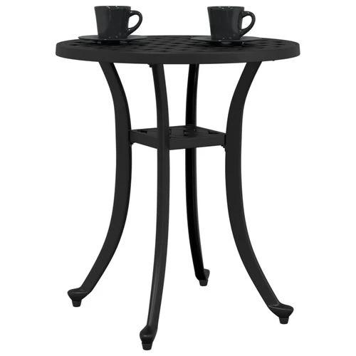 vidaXL Garden Table Bronze Ø48x53 cm Cast Aluminium -