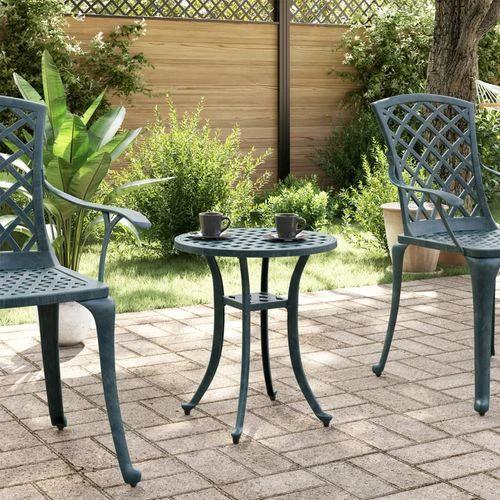 vidaXL Garden Table Bronze Ø48x53 cm Cast Aluminium by vidaXL