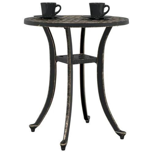 vidaXL Garden Table Bronze Ø48x53 cm Cast Aluminium by vidaXL