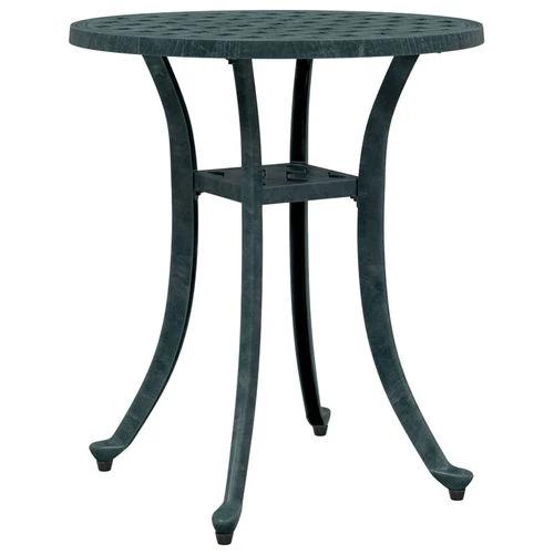 vidaXL Garden Table Bronze Ø48x53 cm Cast Aluminium -