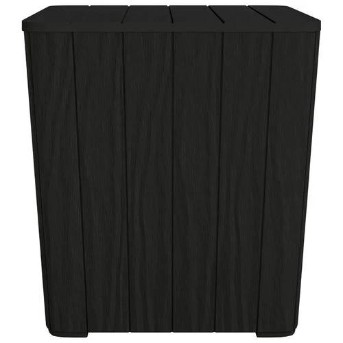 vidaXL vidaXL Garden Table with Removable Lid Black Polypropylene -
