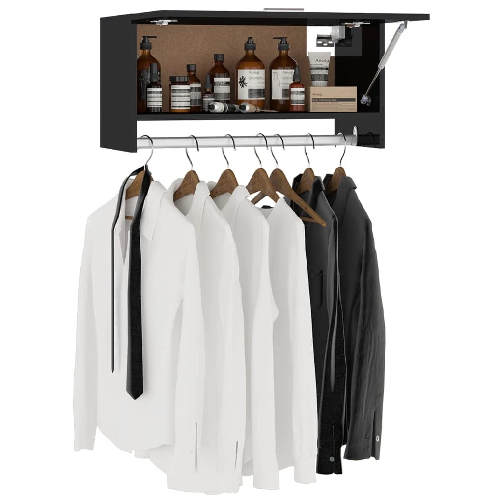 vidaXL Wardrobe White 70x32.5x35 cm Engineered Wood -