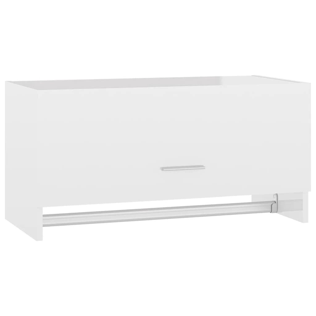 vidaXL Wardrobe White 70x32.5x35 cm Engineered Wood by vidaXL