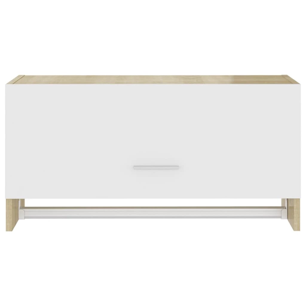 vidaXL Wardrobe White 70x32.5x35 cm Engineered Wood -