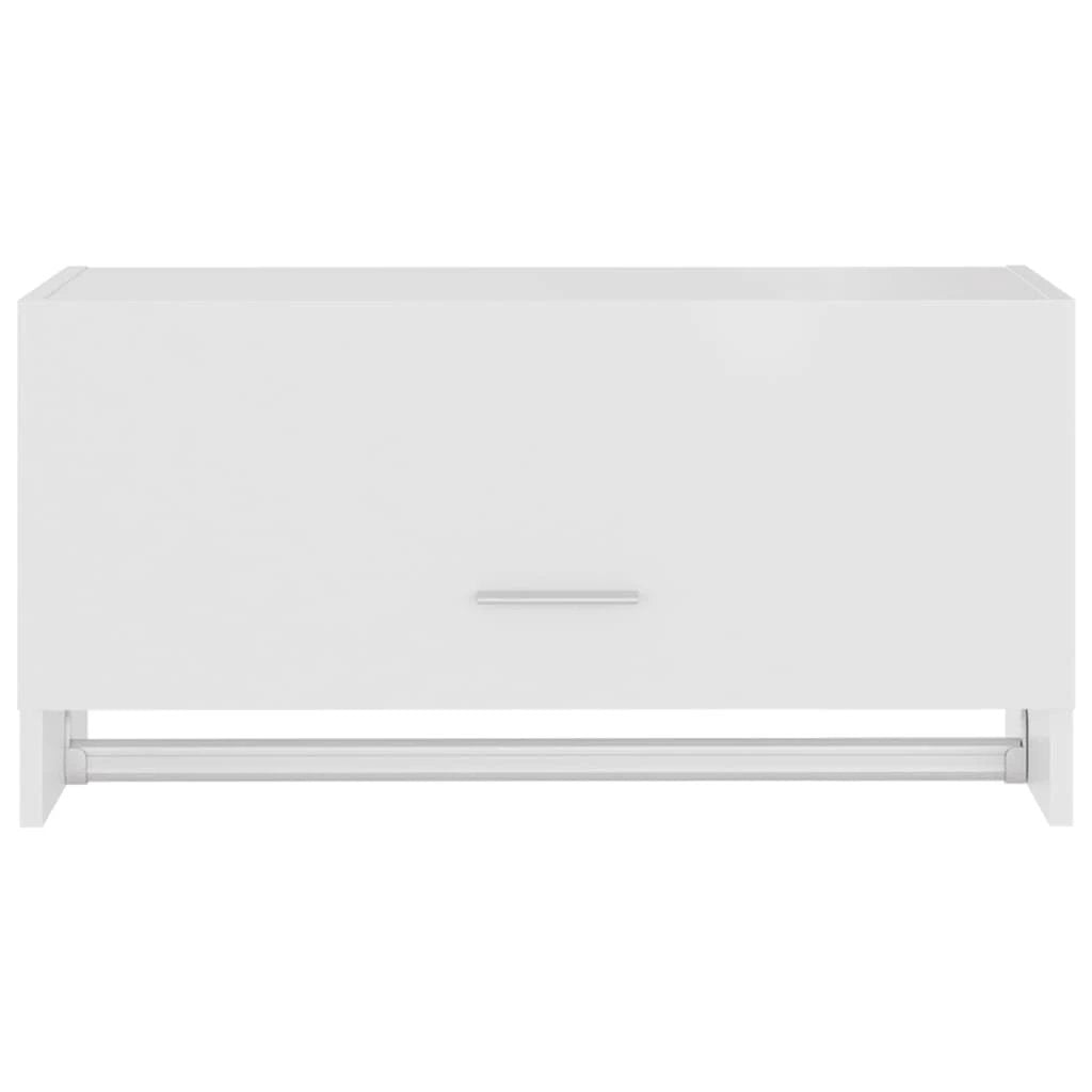vidaXL Wardrobe White 70x32.5x35 cm Engineered Wood by vidaXL