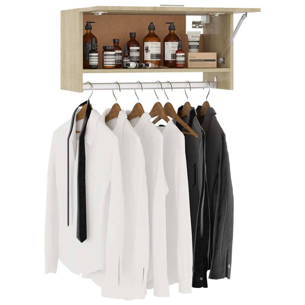 vidaXL Wardrobe White 70x32.5x35 cm Engineered Wood by vidaXL