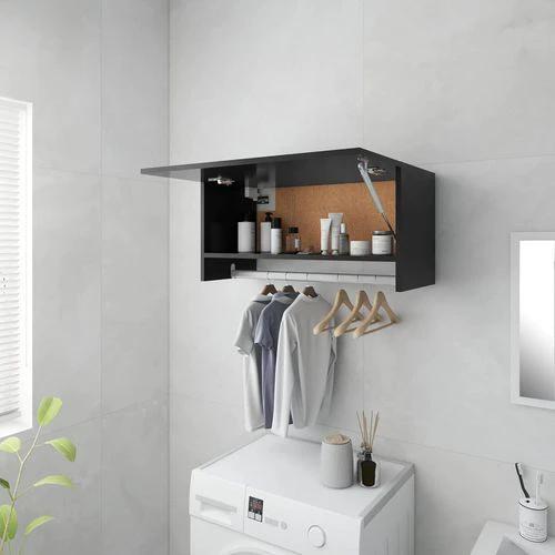 vidaXL Wardrobe White 70x32.5x35 cm Engineered Wood by vidaXL