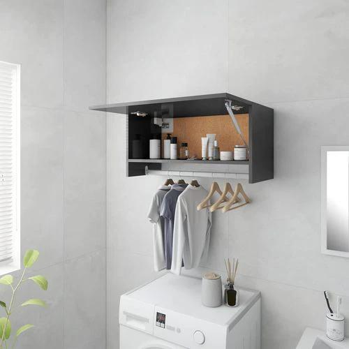 vidaXL Wardrobe White 70x32.5x35 cm Engineered Wood by vidaXL