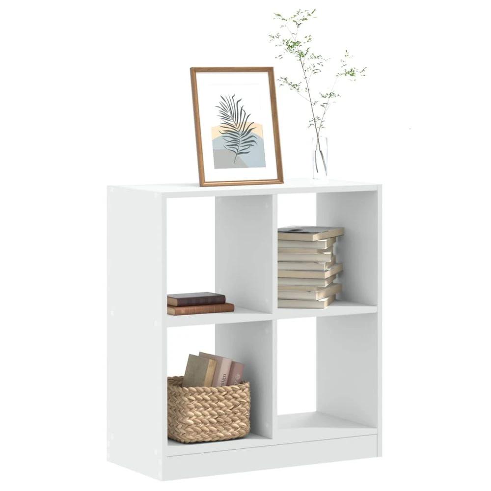 Bookcase White 68.5x32x75 cm vidaXL Engineered Wood by vidaXL