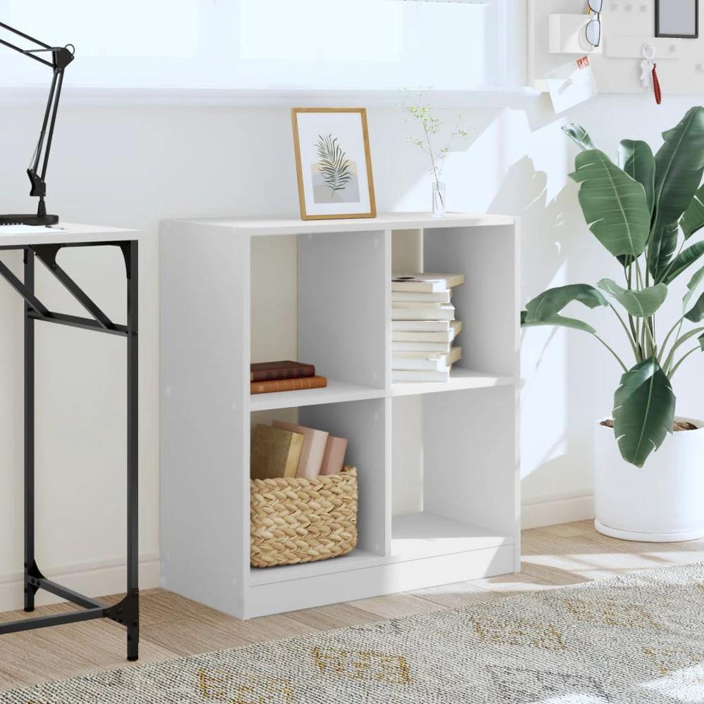 Bookcase White 68.5x32x75 cm vidaXL Engineered Wood by vidaXL