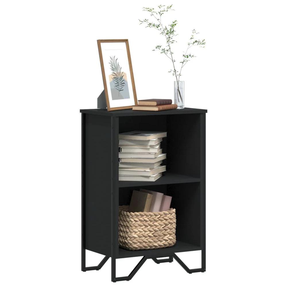 vidaXL Bookcase Black 50x31x74.5 cm vidaXL Engineered Wood - Uncategorized Bookcase