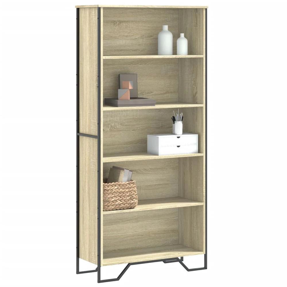 vidaXL Bookcase Black 50x31x74.5 cm vidaXL Engineered Wood - Uncategorized Bookcase