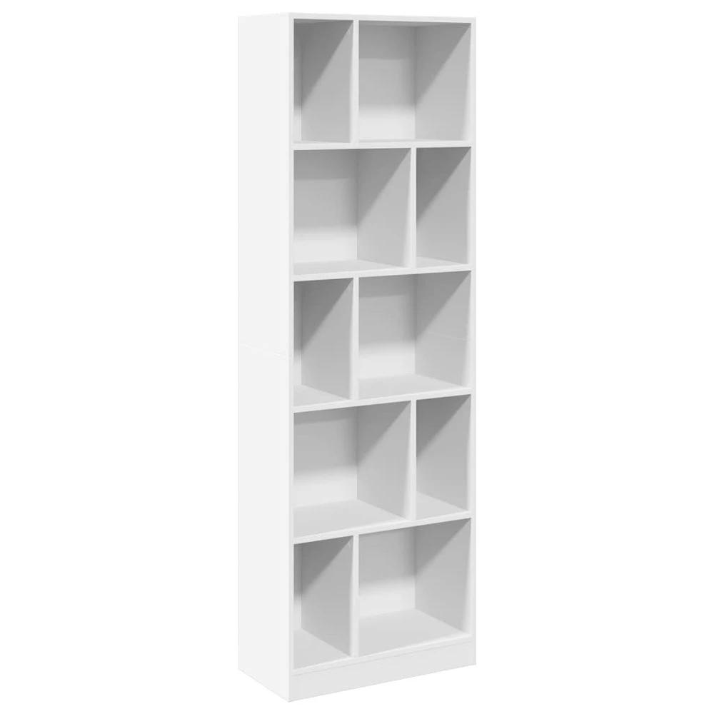vidaXL Bookcase White 57x28.5x174 cm vidaXL Engineered Wood - Uncategorized Bookcase