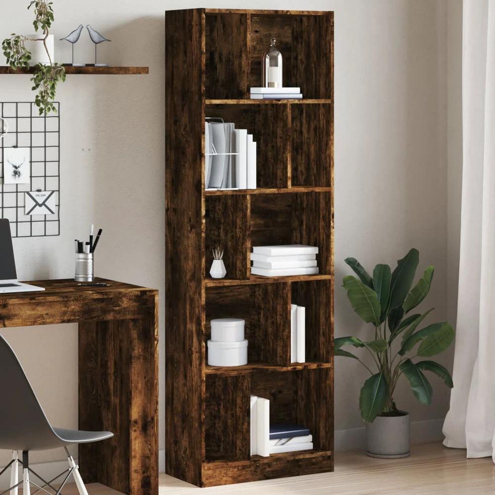 vidaXL Bookcase White 57x28.5x174 cm vidaXL Engineered Wood - Uncategorized Bookcase