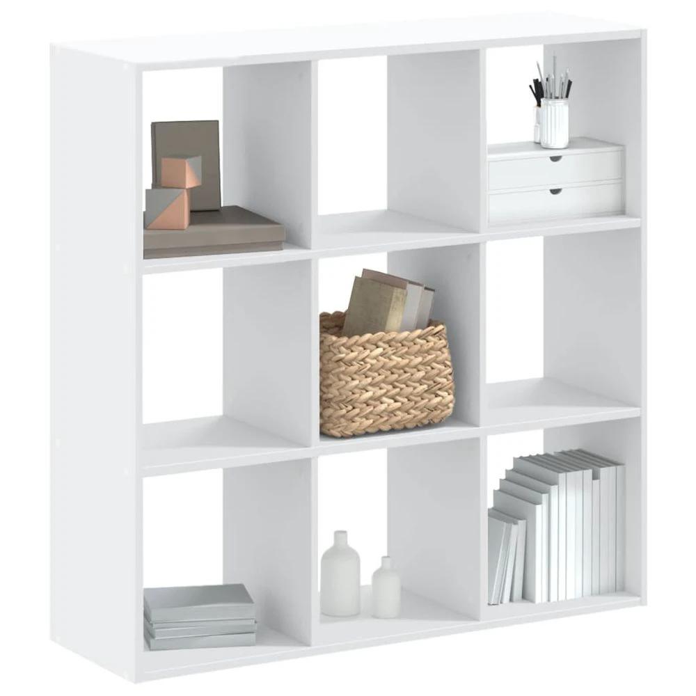 vidaXL Bookcase White 102x32x102 cm vidaXL Engineered Wood - Uncategorized Bookcase