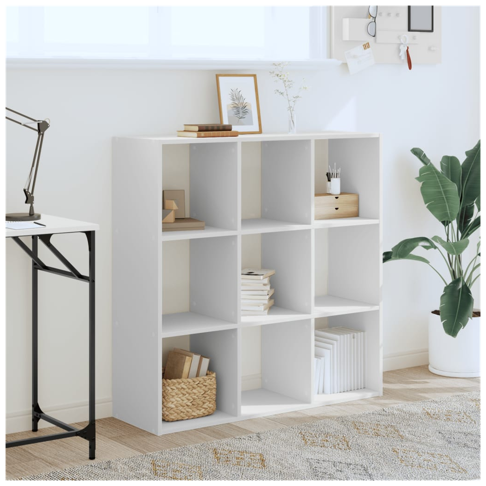 vidaXL Bookcase White 102x32x102 cm vidaXL Engineered Wood - Uncategorized Bookcase