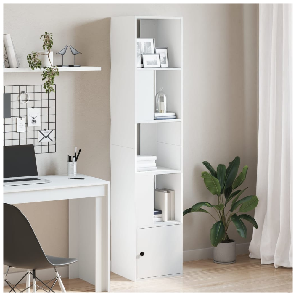 Bookcase White 40x36x189 cm vidaXL Engineered Wood by vidaXL