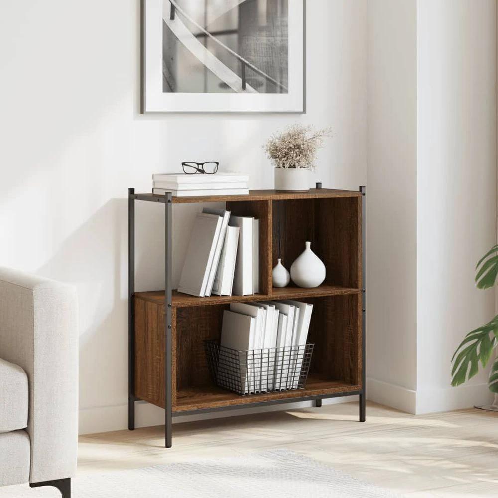 vidaXL Bookcase Black 72x28x77.5 cm vidaXL Engineered Wood - Uncategorized Bookcase