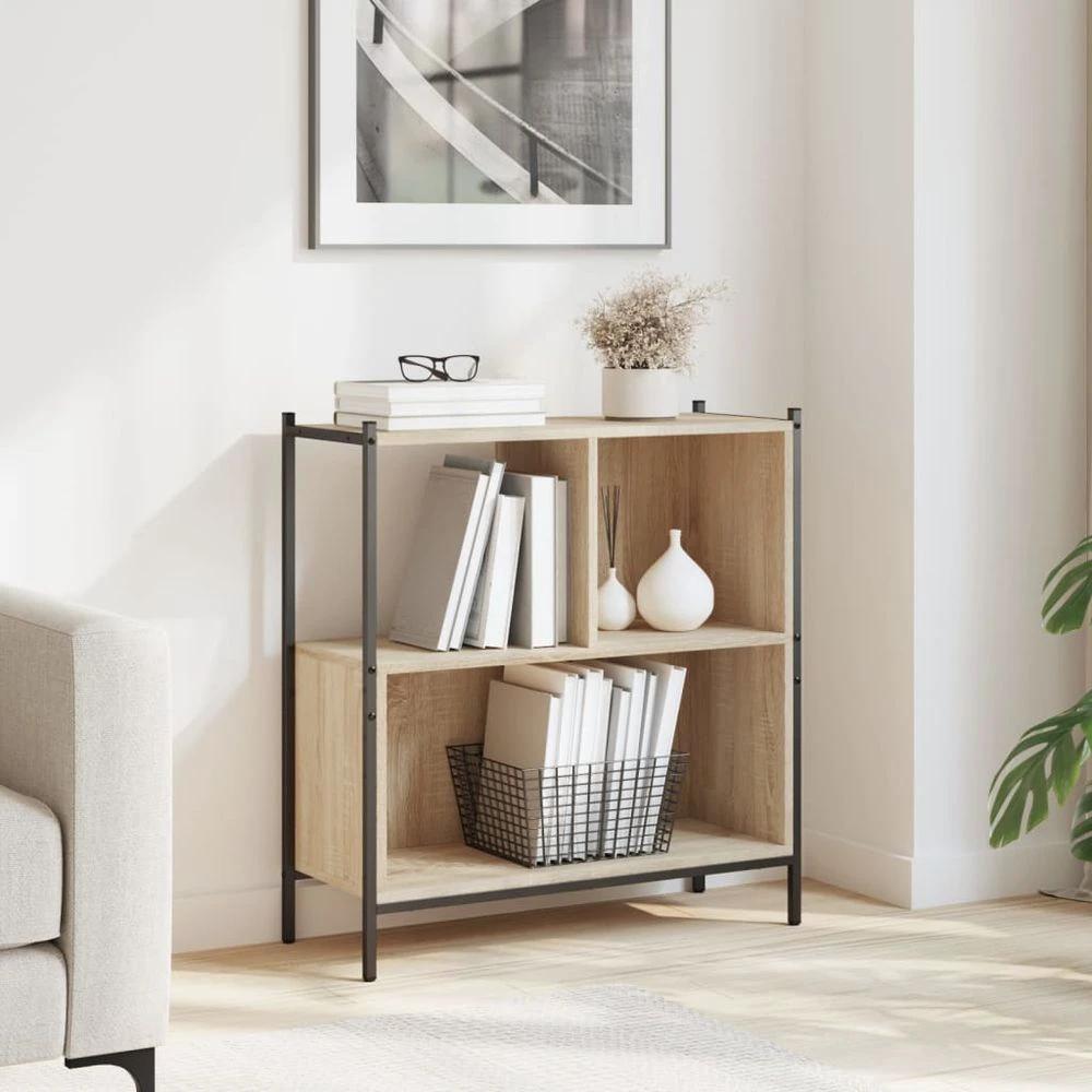 vidaXL Bookcase Black 72x28x77.5 cm vidaXL Engineered Wood - Uncategorized Bookcase