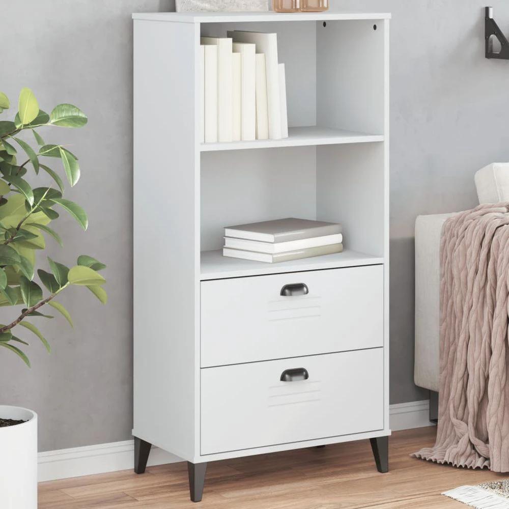 Bookcase VIKEN White 60x35x123 cm vidaXL Engineered Wood by vidaXL