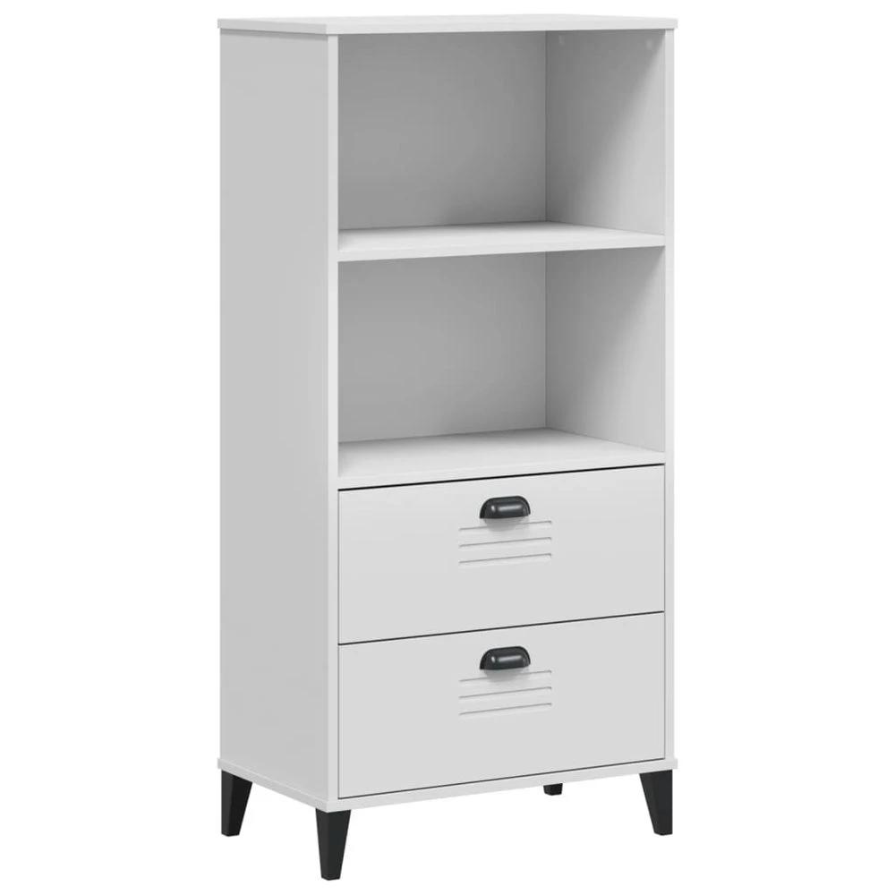 Bookcase VIKEN White 60x35x123 cm vidaXL Engineered Wood by vidaXL