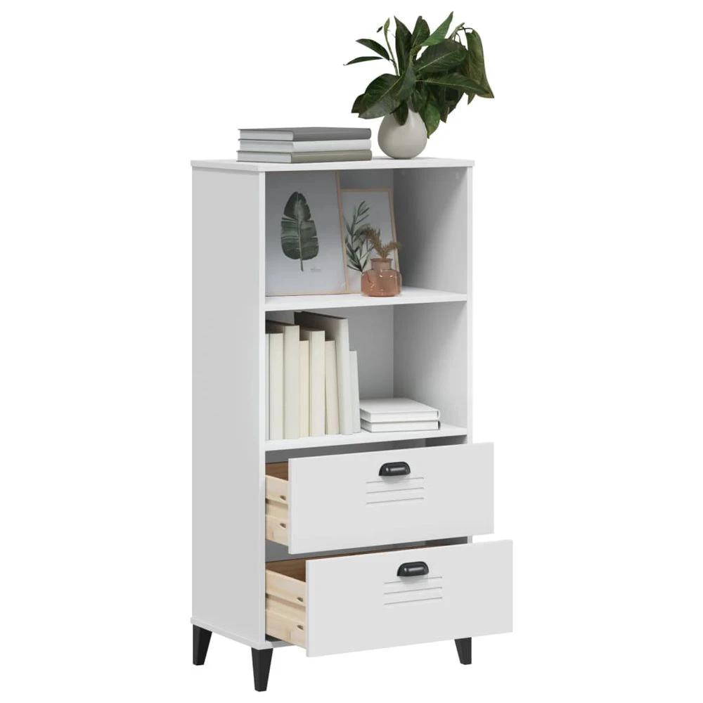Bookcase VIKEN White 60x35x123 cm vidaXL Engineered Wood by vidaXL