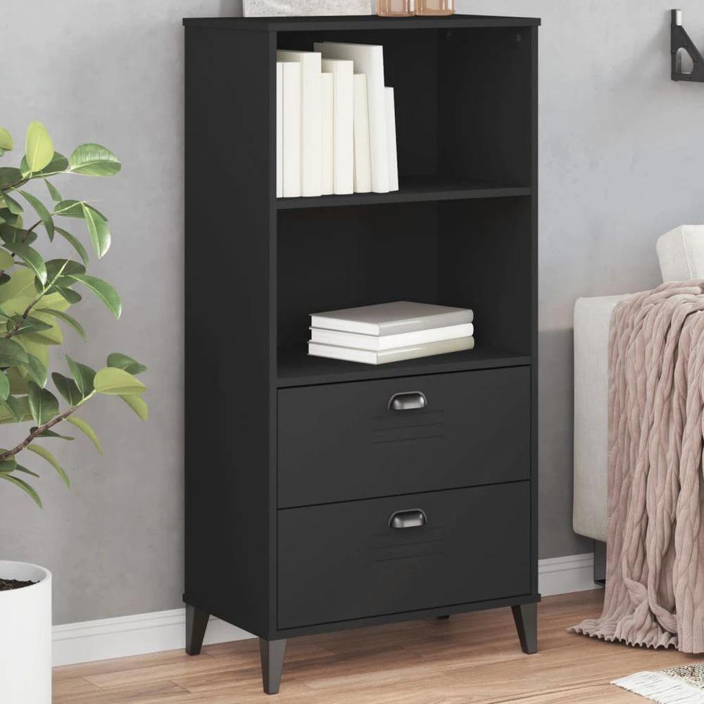 Bookcase VIKEN White 60x35x123 cm vidaXL Engineered Wood by vidaXL
