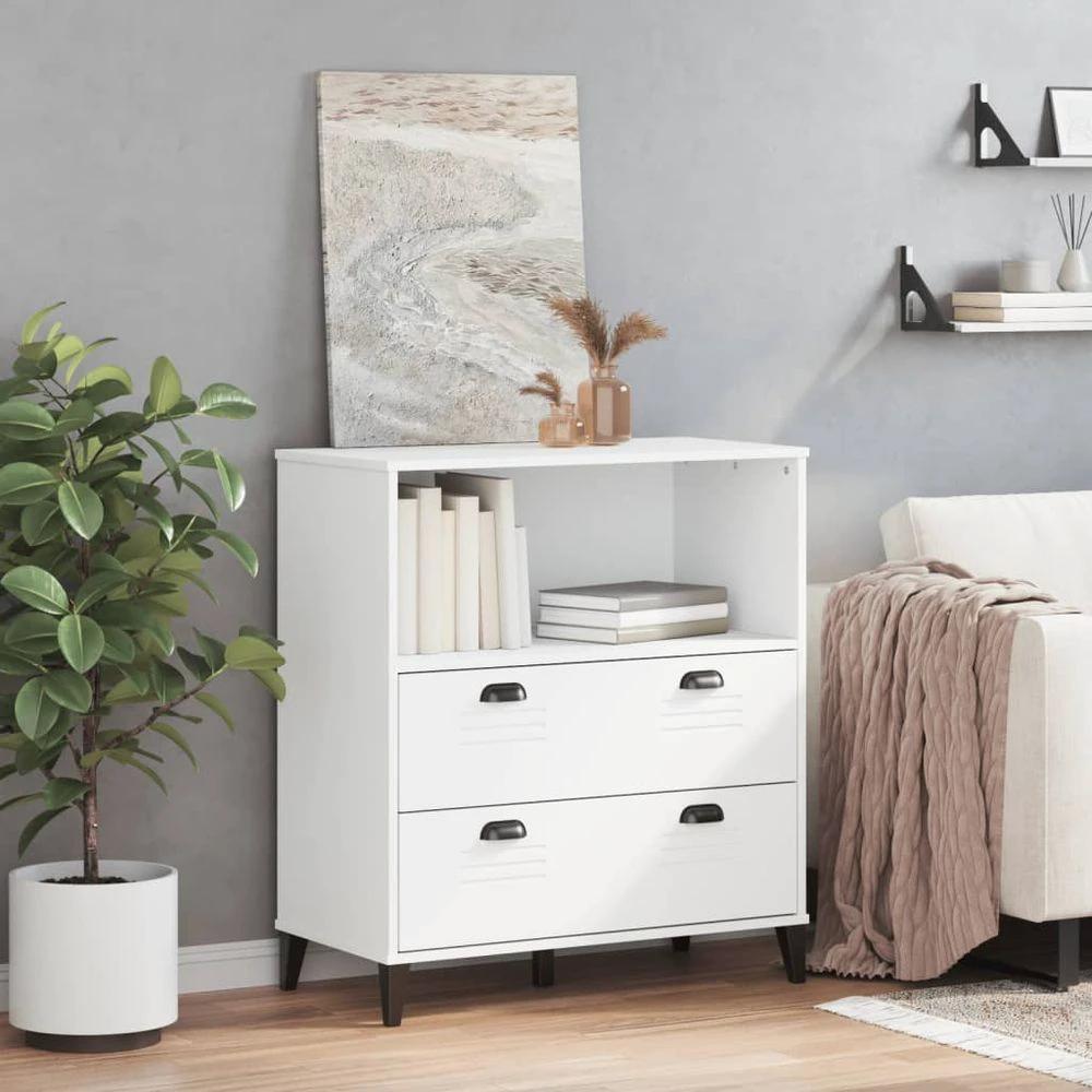 Bookcase VIKEN White 80x40x90 cm vidaXL Engineered Wood by vidaXL