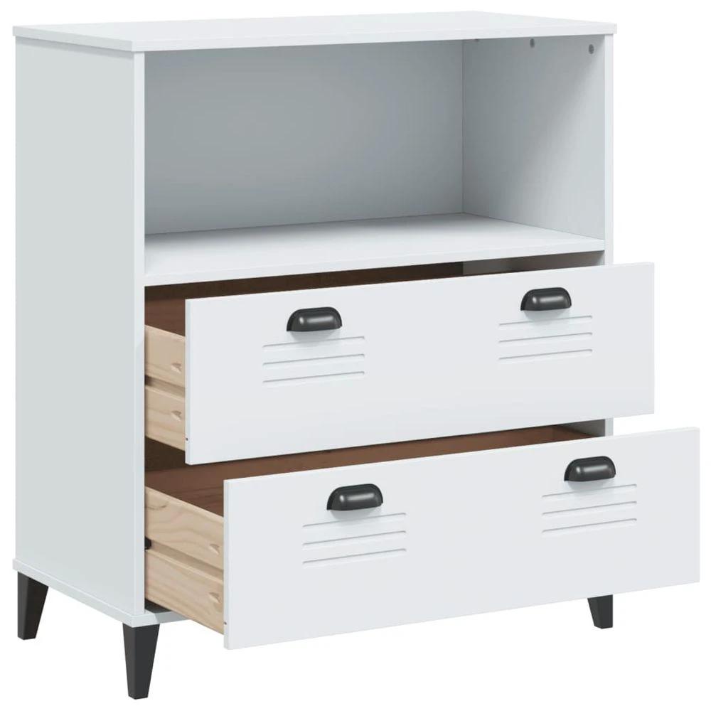 Bookcase VIKEN White 80x40x90 cm vidaXL Engineered Wood by vidaXL
