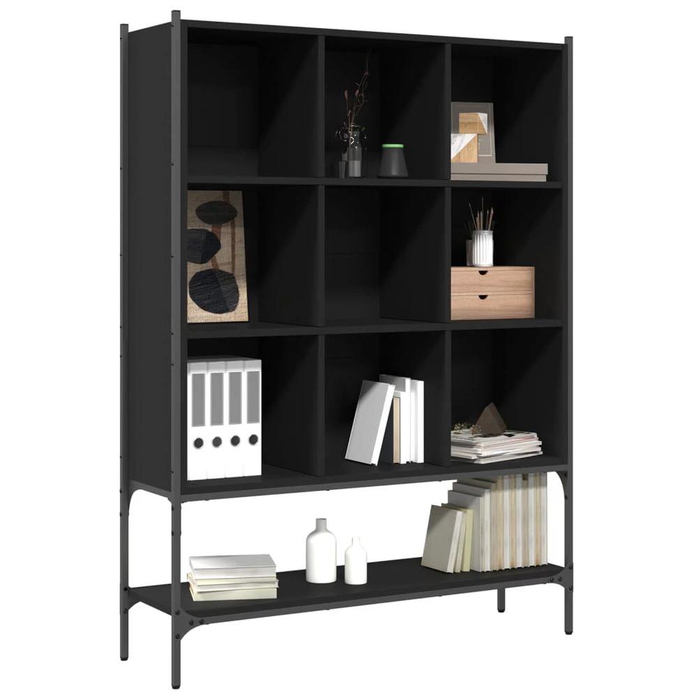 vidaXL Bookcase Black 102x30x141.5 cm vidaXL Engineered Wood - Uncategorized Bookcase